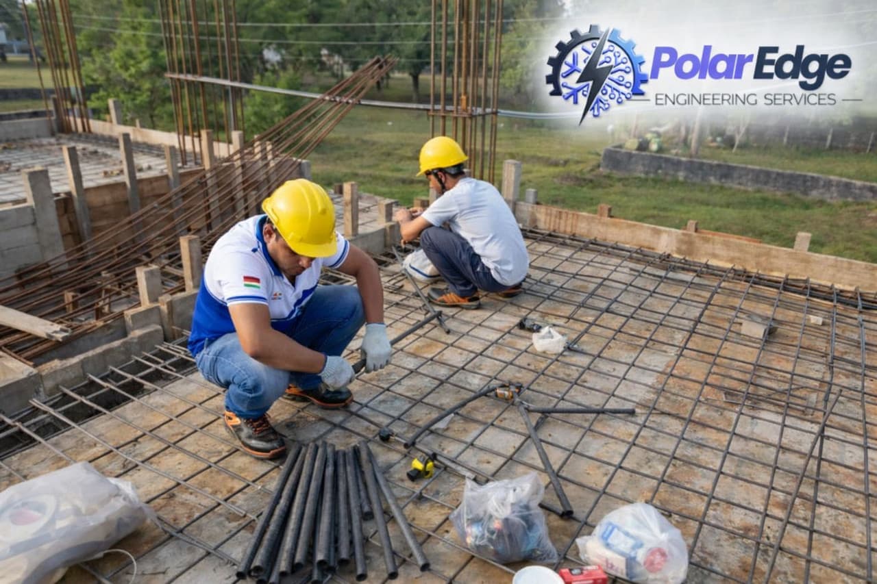 Image for electrical engineering, such as wiring or a circuit board.